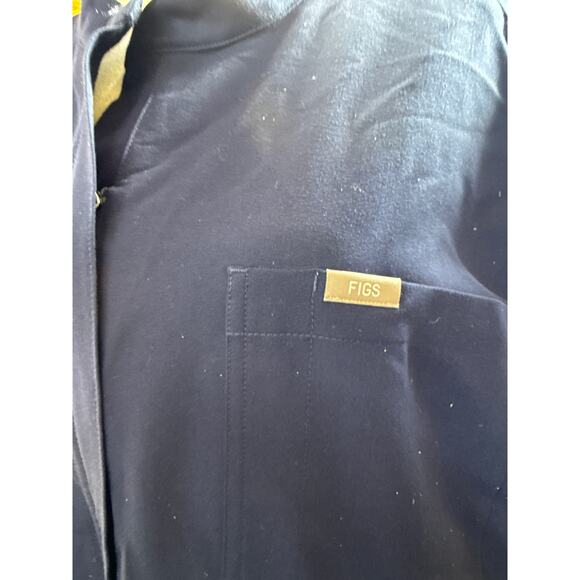 NWT Figs Technical Collection Jumpsuit Navy XXL Wide Leg Nurse Scrubs Uniform - Picture 2 of 8